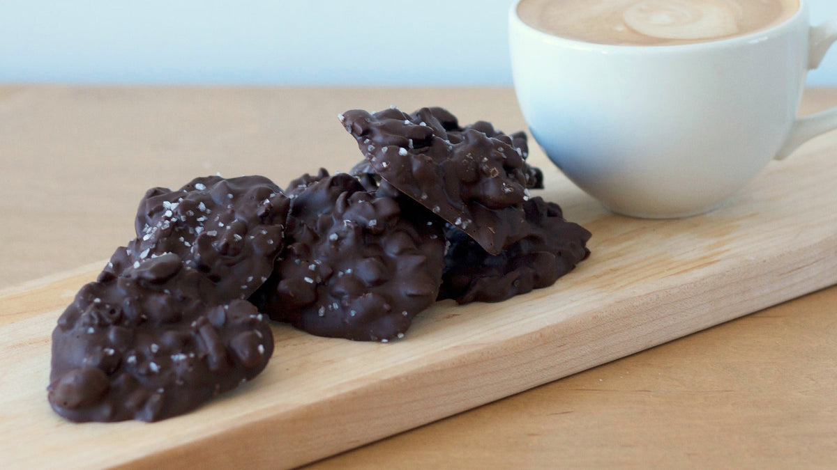 Rochers au chocolat, amandes et café - Café Barista