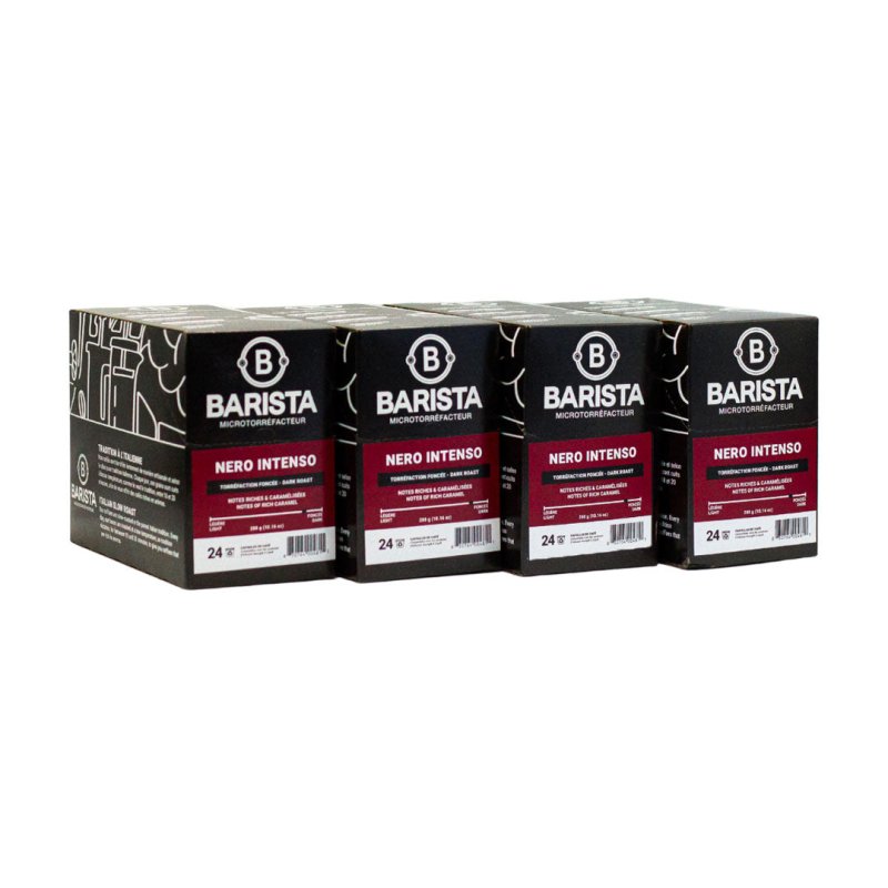 Caisse de capsules Nero Intenso compatibles K - Cup®* (4 boîtes X 24 K - Cups) - Cafe - Cafe Barista